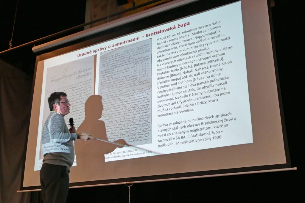 Prednáška o zemetrasení v Dobrej Vode