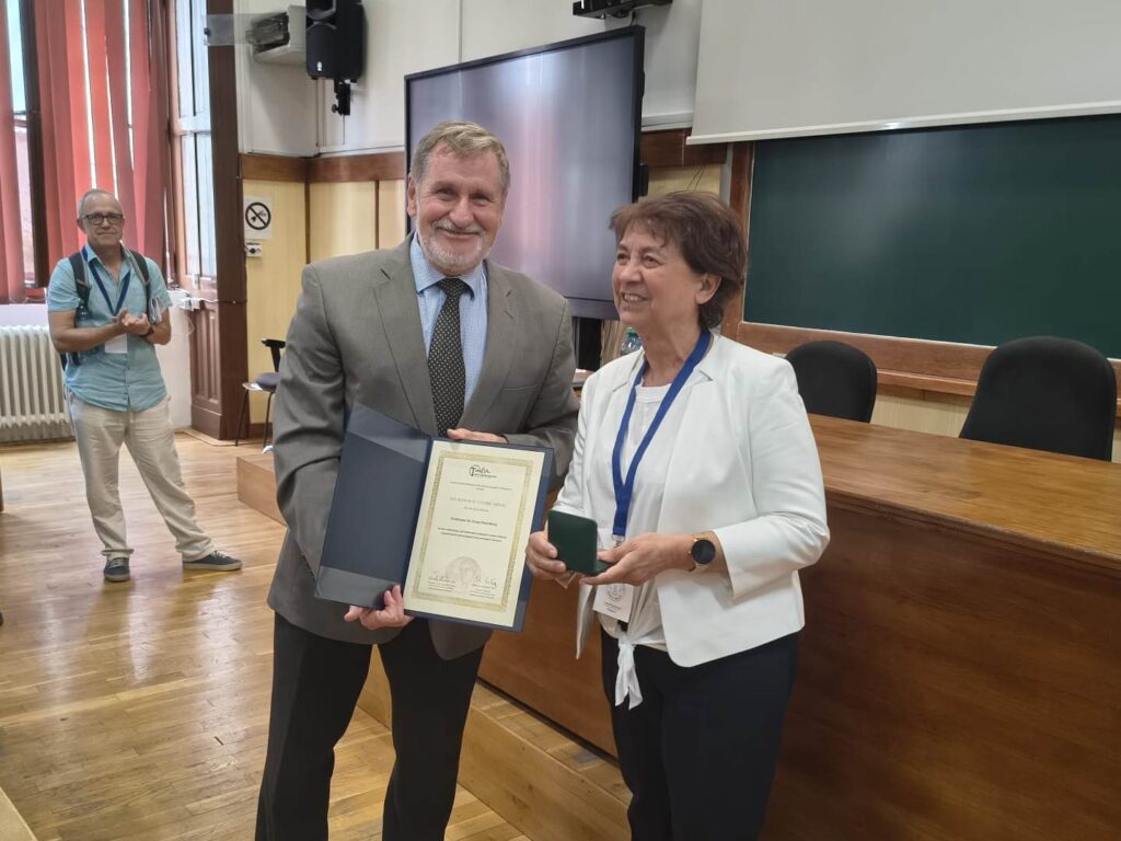 Odovzdávanie medaily - Irena Peytcheva
